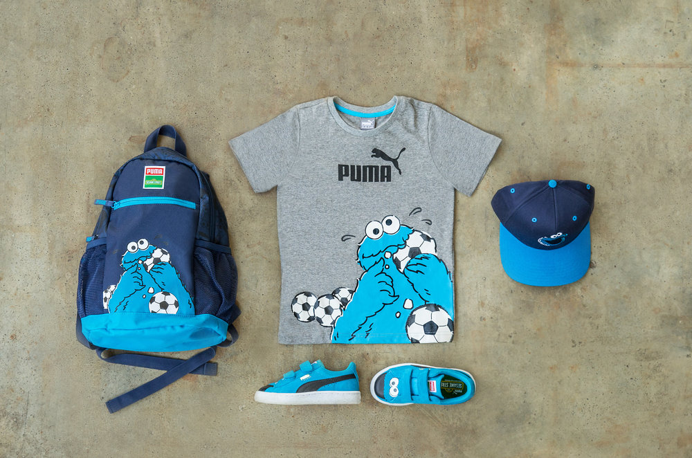 Oldskool in de PUMA x Sesamstraatcollectie