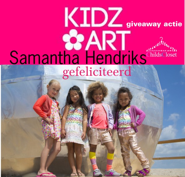 De winnaar van de Kidz-Art giveaway is