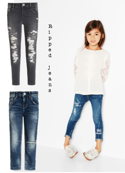 Ripped jeans trend